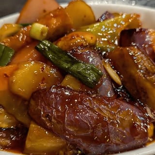 Eggplant with Fried Tofu