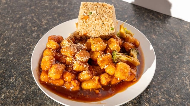 Sesame Tofu.