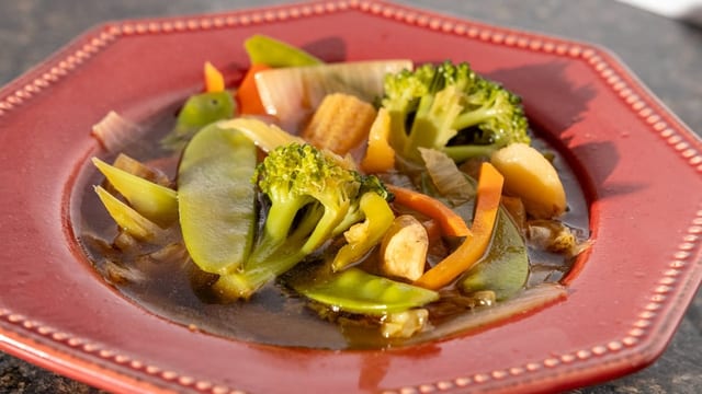 Mixed Vegetables Soup.