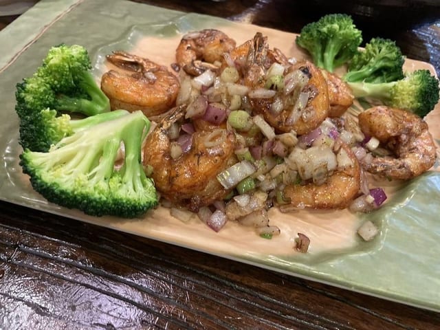Salty Pepper Shrimp.