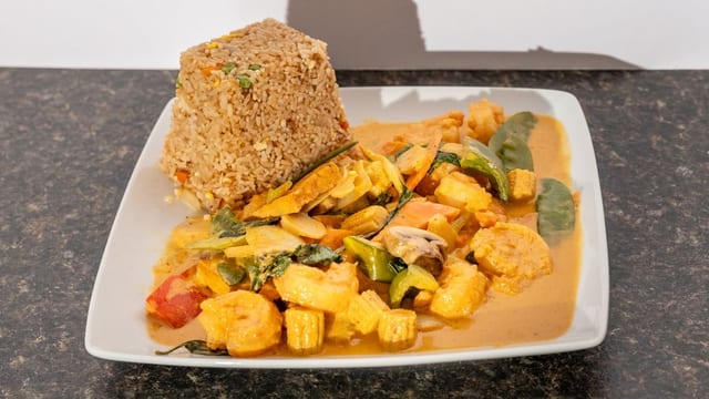 Curry Shrimp.