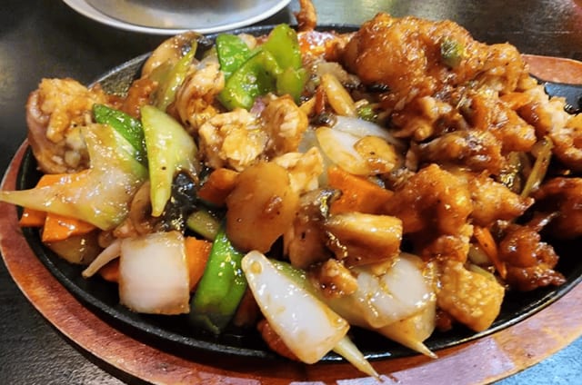 Black Pepper Chicken.