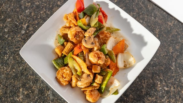 Black Pepper Shrimp.