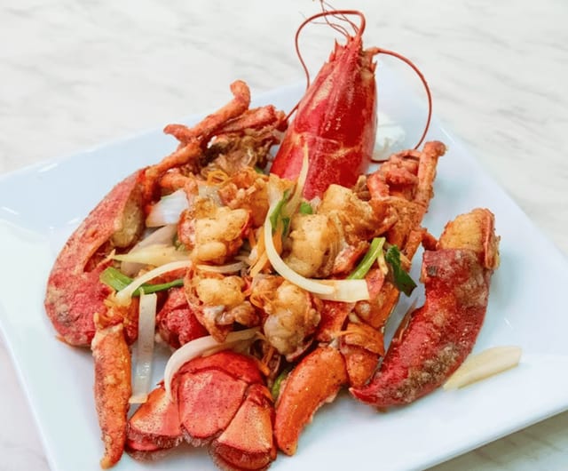 Ginger Green Onion Lobster.