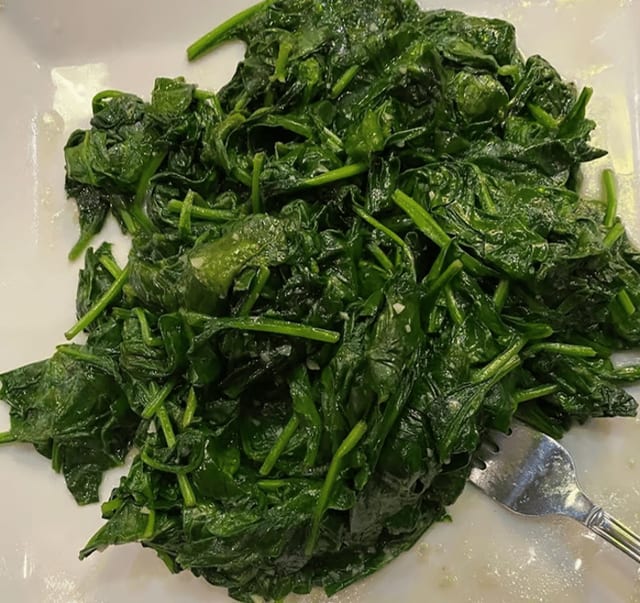 Garlic Spinach.