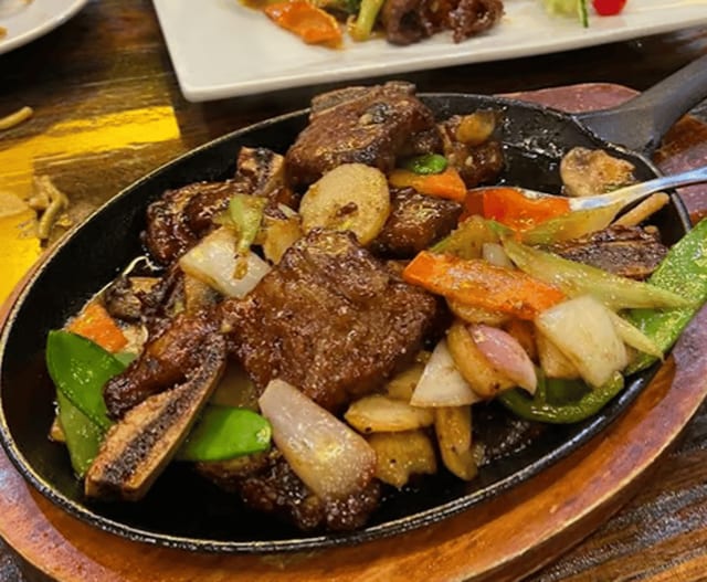 Black Pepper Beef Short Ribs.