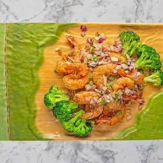 Salty Pepper Shrimp Bento